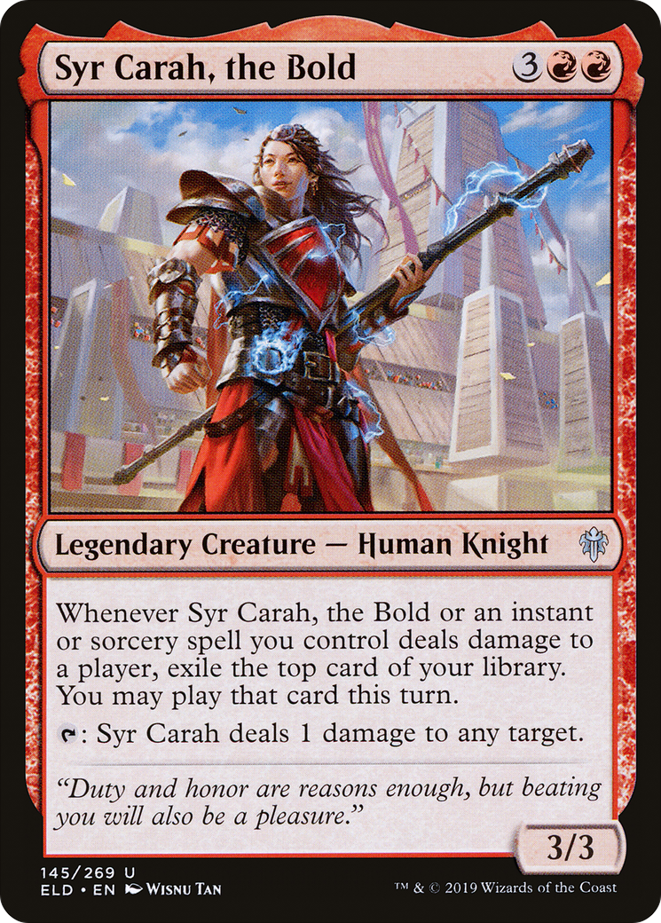 Image of Syr Carah, the Bold [Throne of Eldraine]