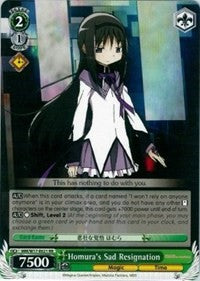 Image of Homura's Sad Resignation (MM/W17-E021 RR) [Puella Magi Madoka Magica]