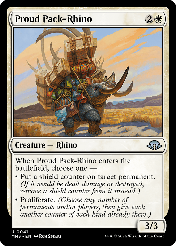 Image of Proud Pack-Rhino [Modern Horizons 3]