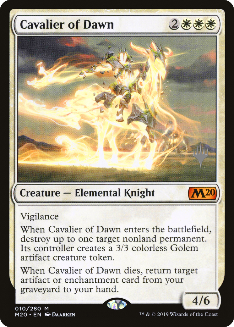 Image of Cavalier of Dawn (Promo Pack) [Core Set 2020 Promos]