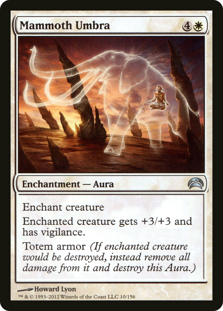 Image of Mammoth Umbra (PC2-010) - Planechase 2012 Foil