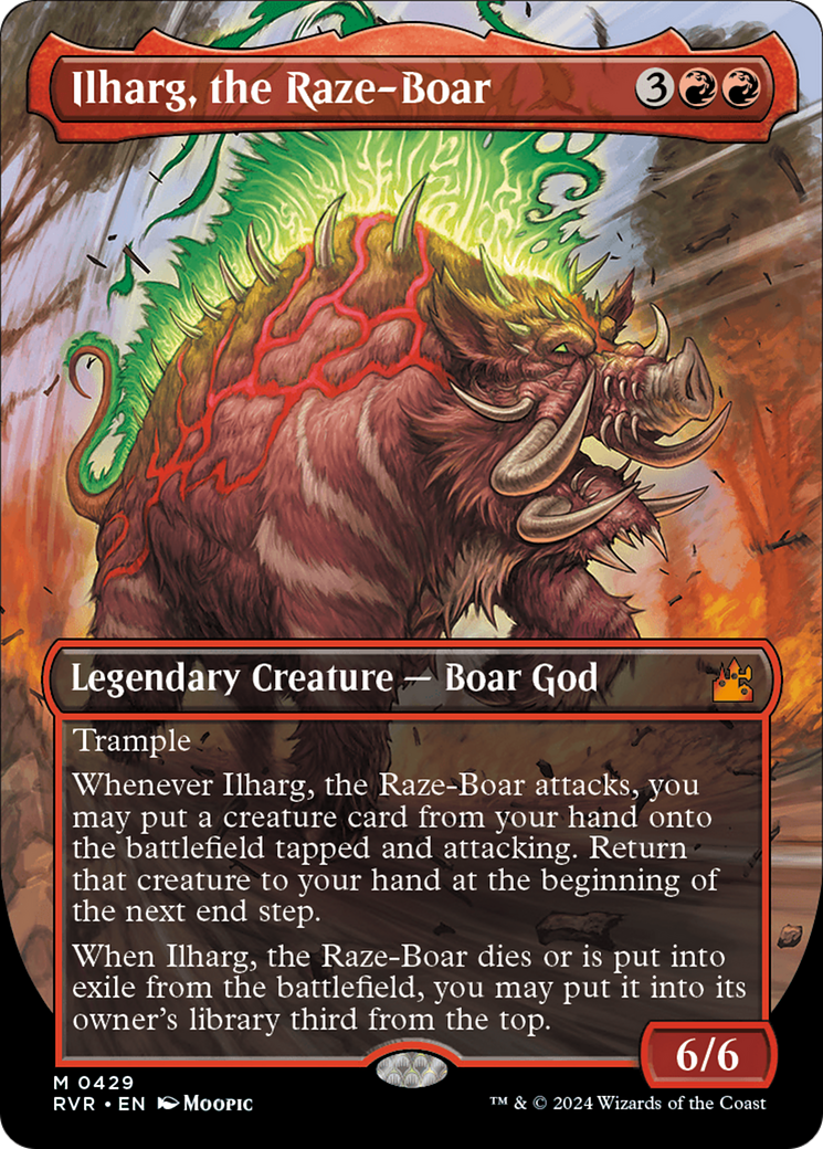 Image of Ilharg, the Raze-Boar (Anime Borderless) [Ravnica Remastered]