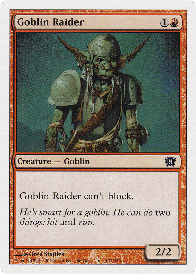 Image of Goblin Raider [Eighth Edition]
