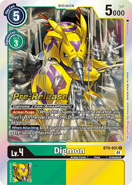 Image of Digmon [BT8-051] [New Awakening Pre-Release Cards]