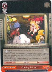 Image of Coming Up Next (DG/EN-S03-E128 C) [Disgaea]
