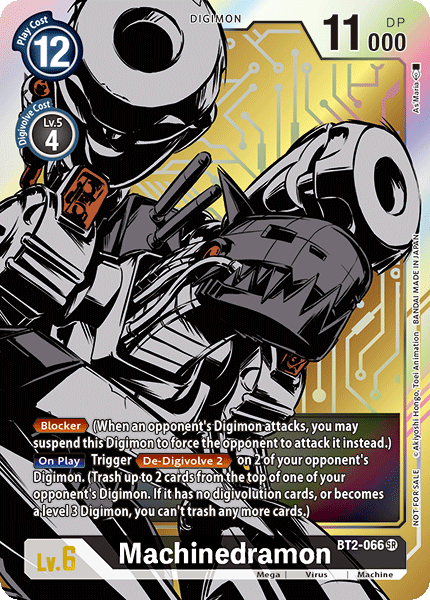 Image of Machinedramon [BT2-066] (Alternate Art) [Release Special Booster Ver.1.0]