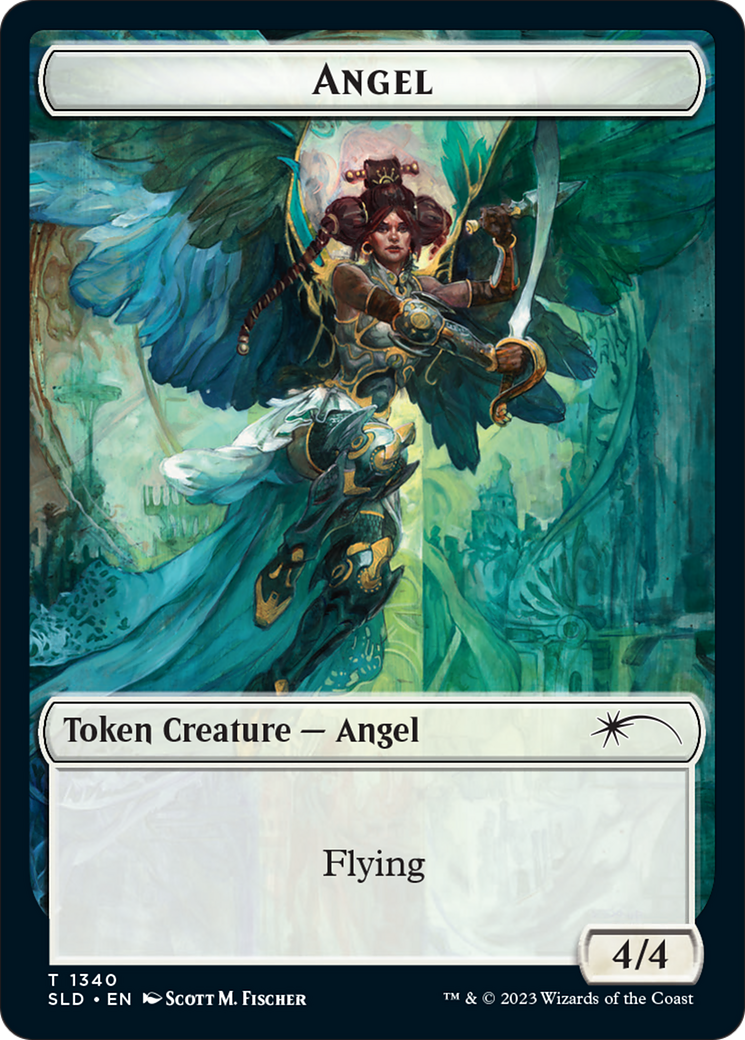 Image of Angel (SLD) // Soldier (GRN) Double-Sided Token [Secret Lair: Angels Tokens]