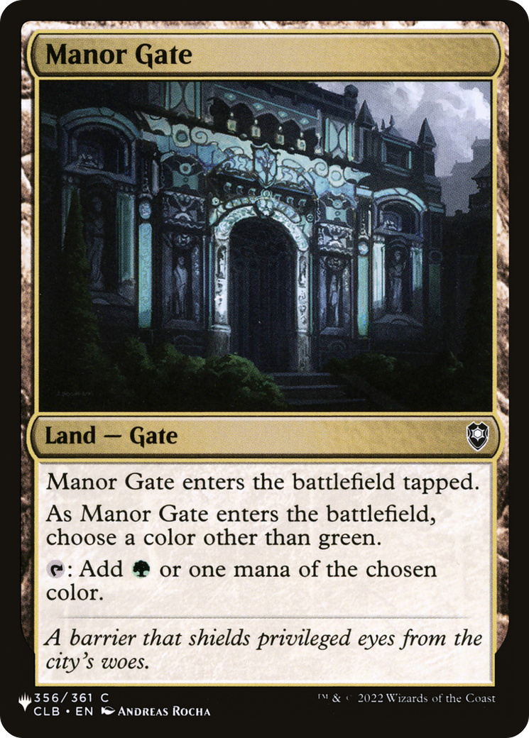 Image of Manor Gate [The List]