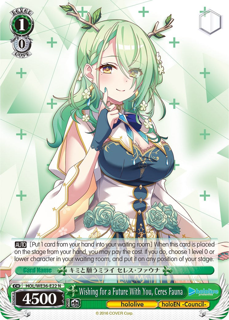 Image of Wishing for a Future With You, Ceres Fauna [hololive production Premium Booster]