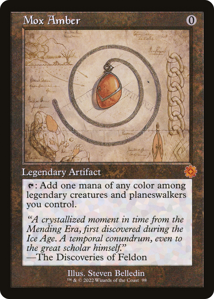 Image of Mox Amber (Retro Schematic) [The Brothers' War Retro Artifacts]