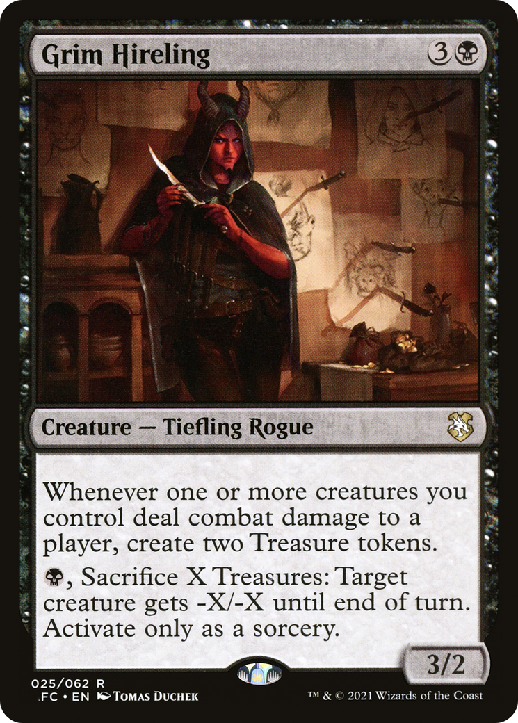 Image of Grim Hireling [Dungeons & Dragons: Adventures in the Forgotten Realms Commander]