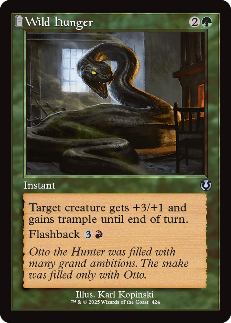 Image of Wild Hunger (Retro Frame) [Innistrad Remastered]