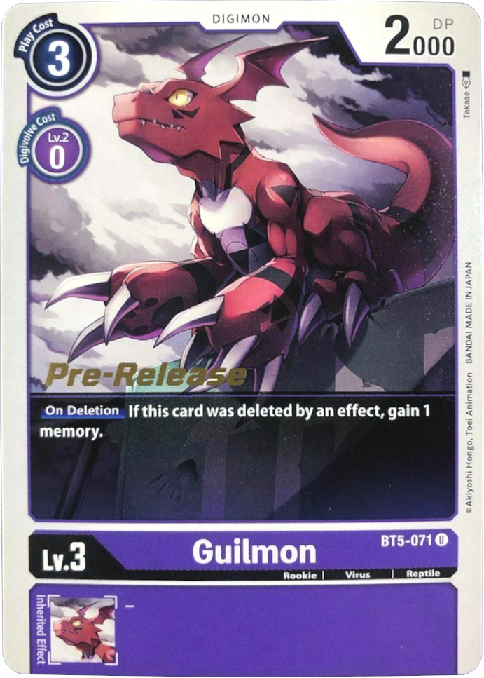 Image of Guilmon [BT5-071] [Battle of Omni Pre-Release Promos]
