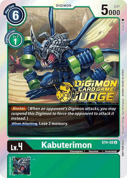 Image of Kabuterimon [ST4-08] (Judge Pack 1) [Starter Deck: Giga Green Promos]