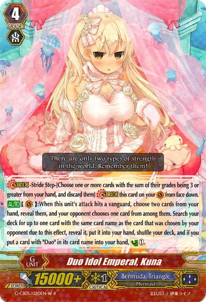 Image of Duo Idol Emperal, Kuna (White) (G-CB05/020EN W) [Prismatic Divas]