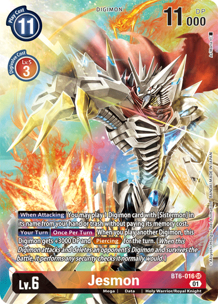 Image of Jesmon [BT6-016] (Alternate Art) [Double Diamond]
