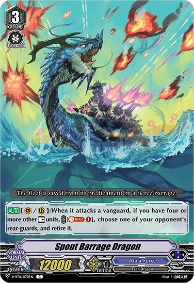 Image of Spout Barrage Dragon (V-BT11/070EN) [Storm of the Blue Cavalry]