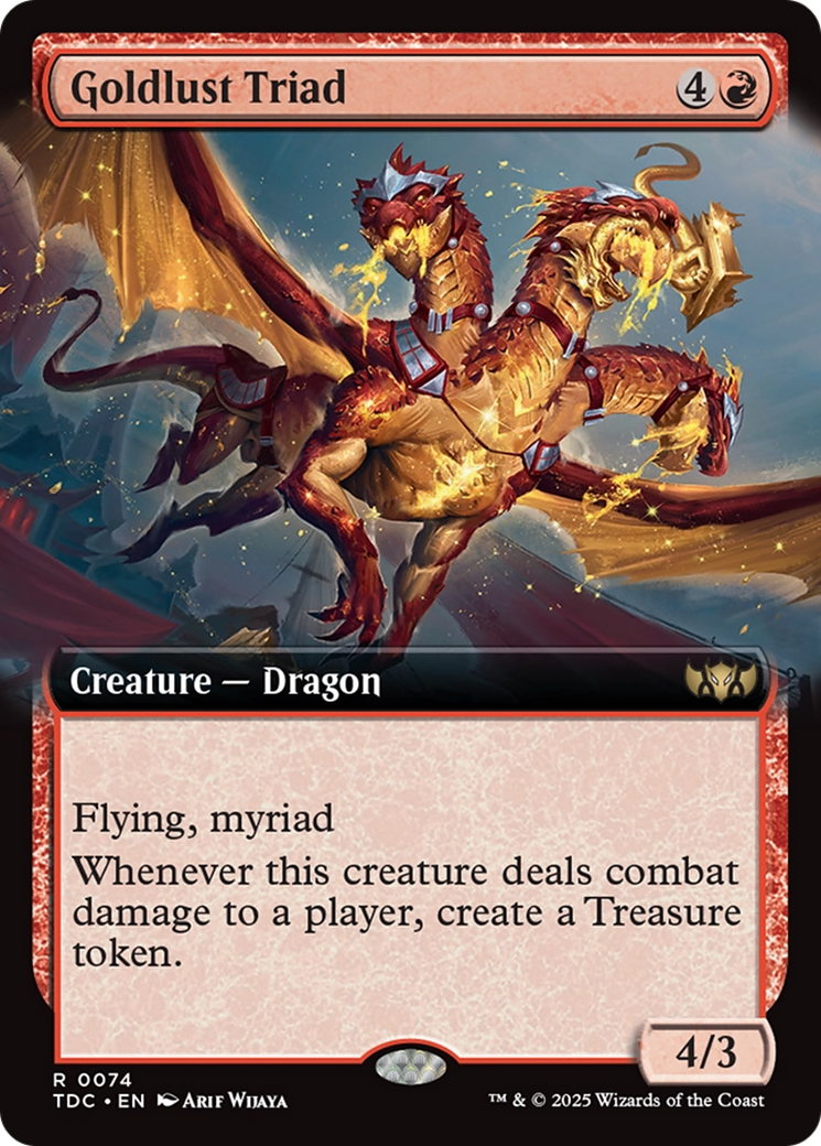 Image of Goldlust Triad (Extended Art) [Tarkir: Dragonstorm Commander]