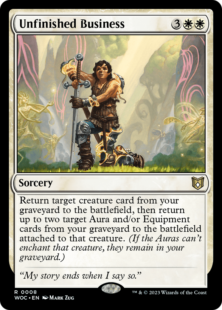 Image of Unfinished Business [Wilds of Eldraine Commander]
