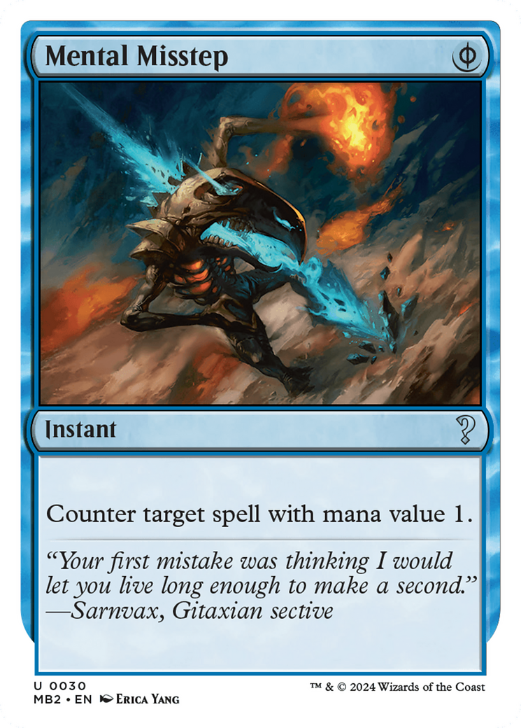 Image of Mental Misstep (White Border) [Mystery Booster 2]