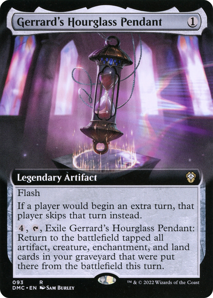 Image of Gerrard's Hourglass Pendant (Extended Art) [Dominaria United Commander]