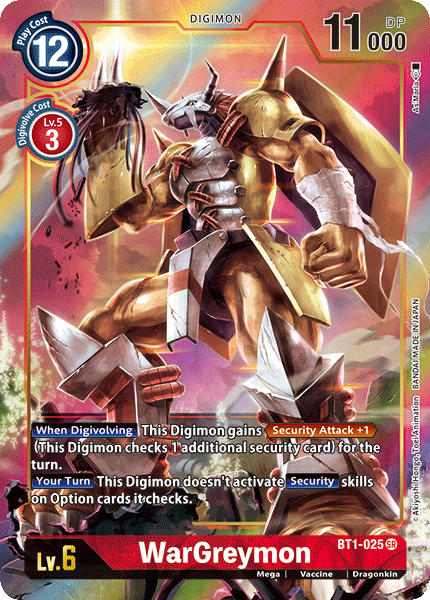 Image of WarGreymon [BT1-025] (Alternate Art) [Release Special Booster Ver.1.0]