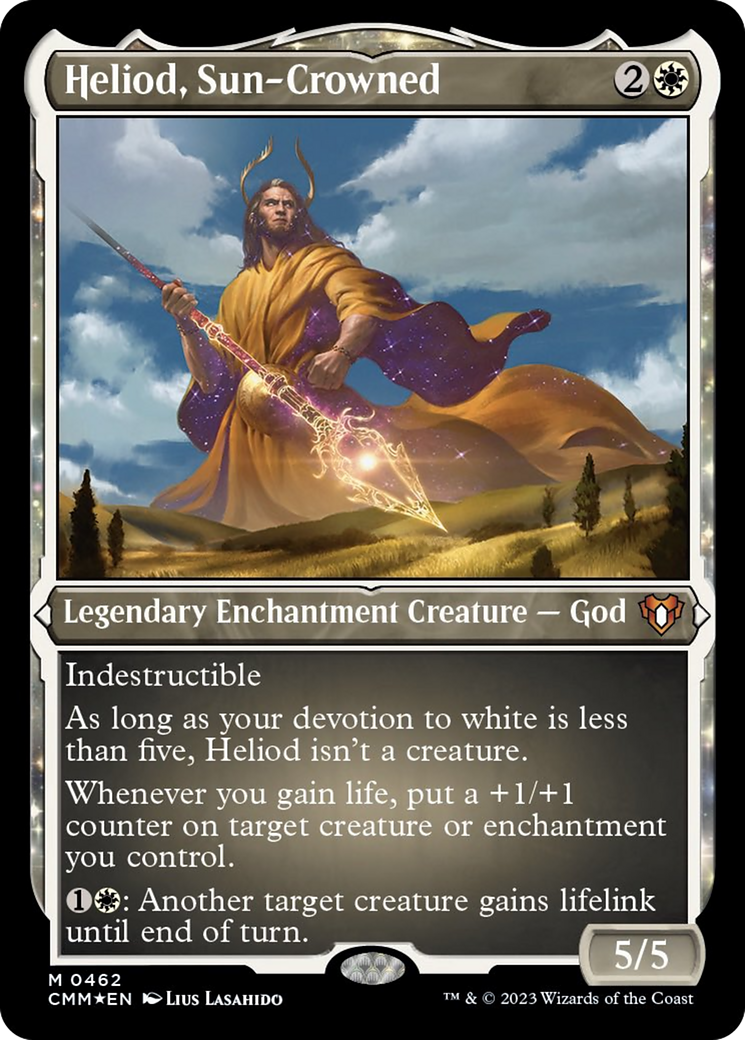 Image of Heliod, Sun-Crowned (Foil Etched) [Commander Masters]