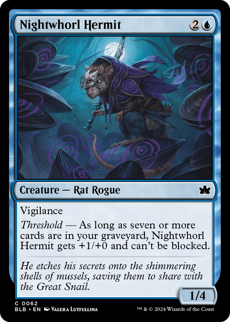 Image of Nightwhorl Hermit [Bloomburrow]