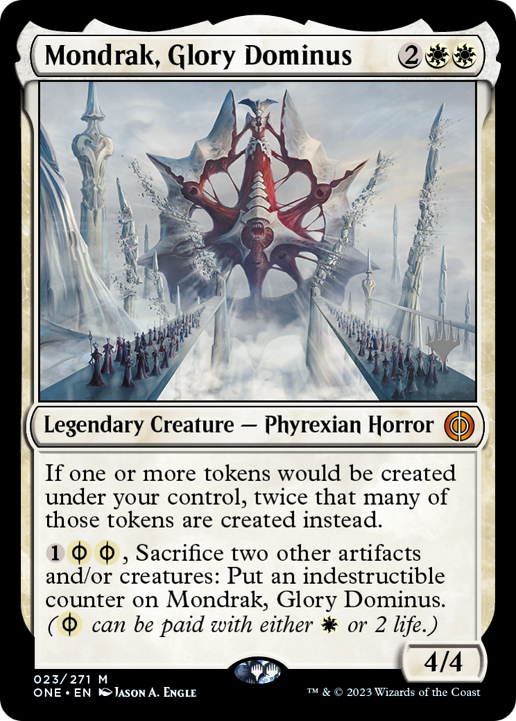 Image of Mondrak, Glory Dominus (Promo Pack) [Phyrexia: All Will Be One Promos]