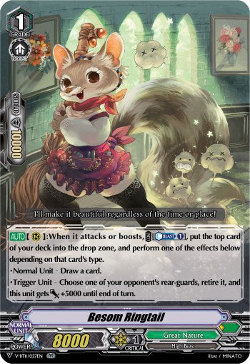 Image of Besom Ringtail (V-BT11/027EN) [Storm of the Blue Cavalry]