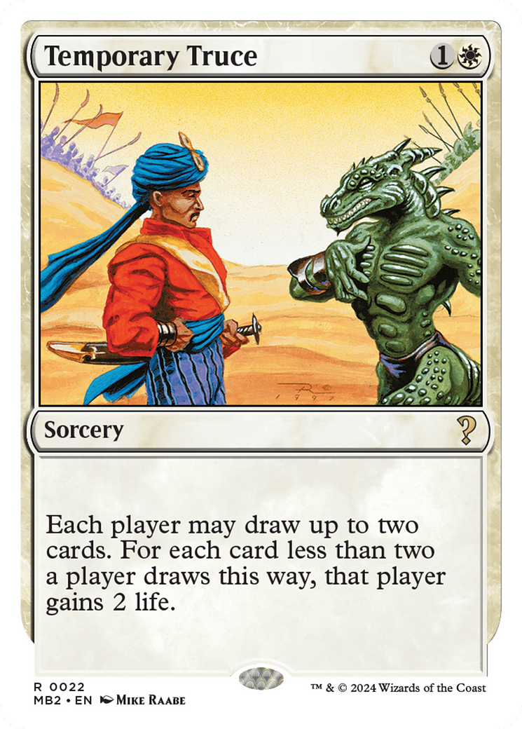 Image of Temporary Truce (White Border) [Mystery Booster 2]