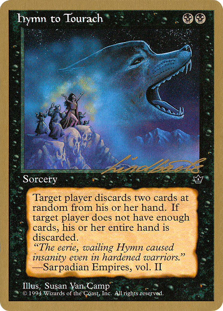 Image of Hymn to Tourach (Wolf) (Leon Lindback) [Pro Tour Collector Set]