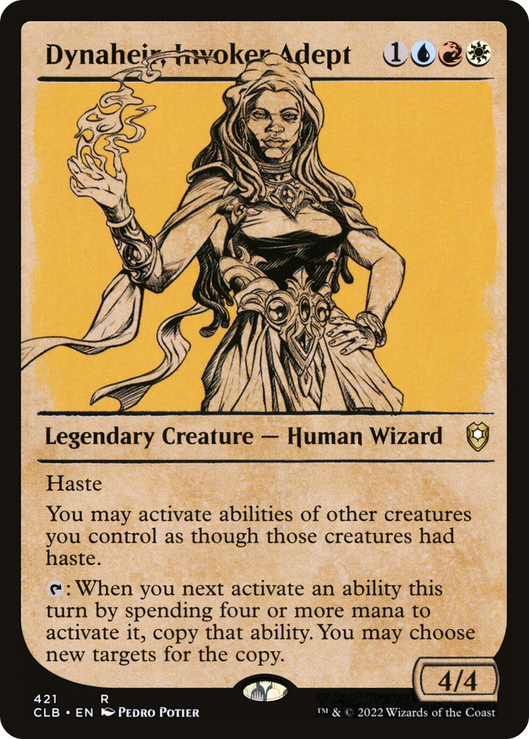 Image of Dynaheir, Invoker Adept (Showcase) [Commander Legends: Battle for Baldur's Gate]