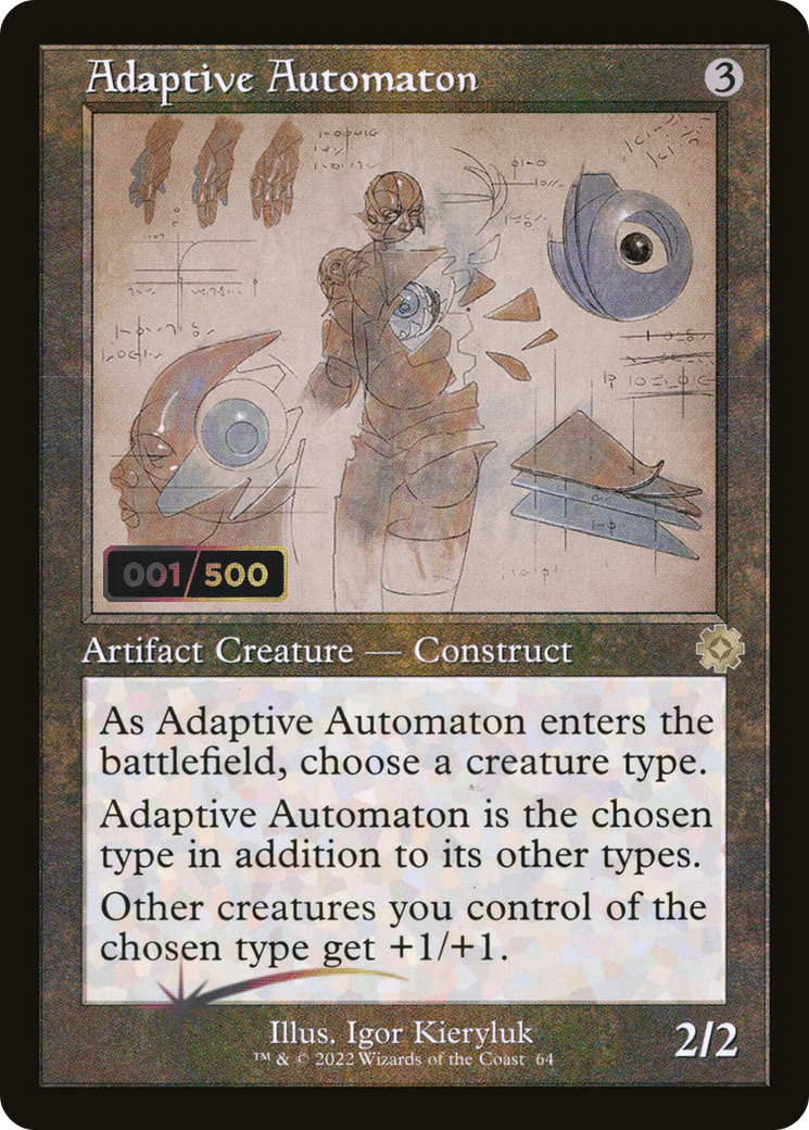Image of Adaptive Automaton (Retro Schematic) (Serialized) [The Brothers' War Retro Artifacts]