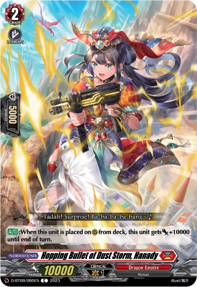 Image of Hopping Bullet of Dust Storm, Hanady (D-BT09/060EN) [Dragontree Invasion]