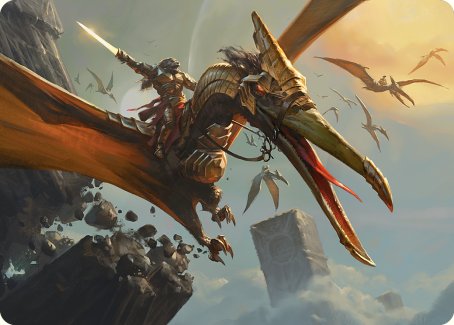 Image of Skyhunter Strike Force Art Card [Phyrexia: All Will Be One Art Series]