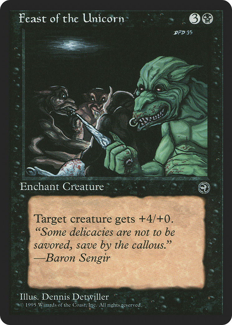 Image of Feast of the Unicorn (Baron Sengir Flavor Text) [Homelands]
