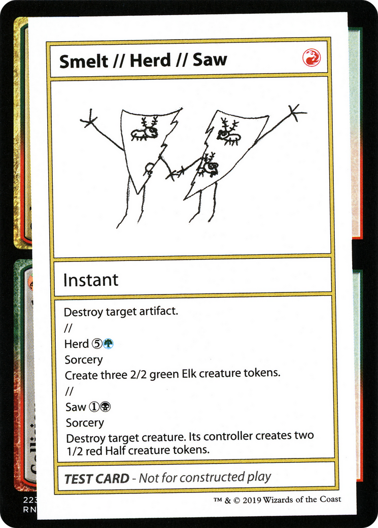 Image of Smelt // Herd // Saw (2021 Edition) [Mystery Booster Playtest Cards]
