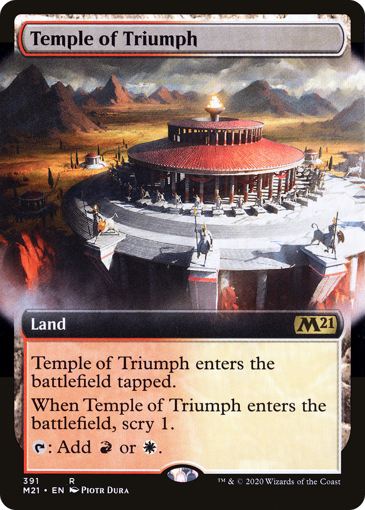 Image of Temple of Triumph (Extended Art) [Core Set 2021]