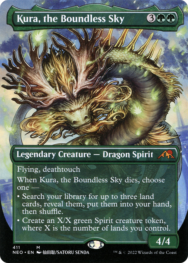 Image of Kura, the Boundless Sky (Borderless Alternate Art) [Kamigawa: Neon Dynasty]