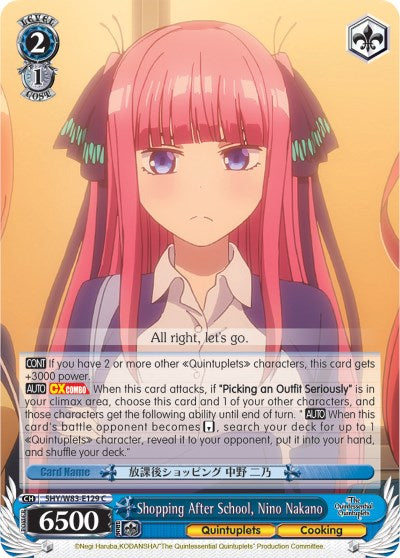 Image of Shopping After School, Nino Nakano (5HY/W83-E129 C) [The Quintessential Quintuplets]