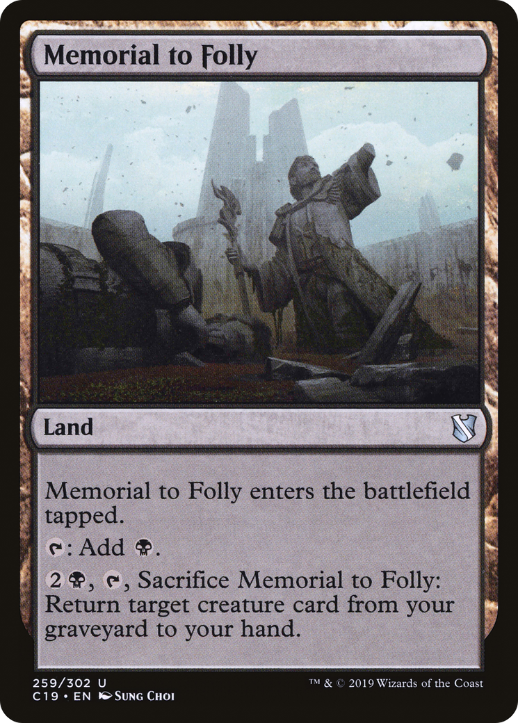 Image of Memorial to Folly [Commander 2019]