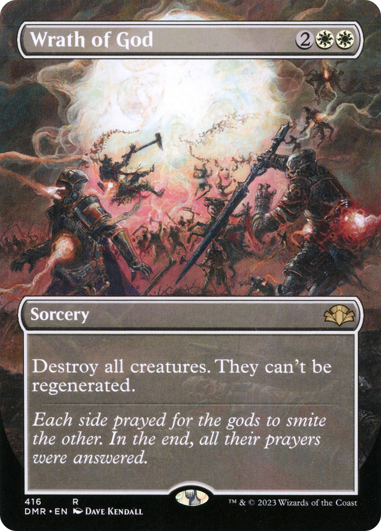 Image of Wrath of God (Borderless Alternate Art) [Dominaria Remastered]