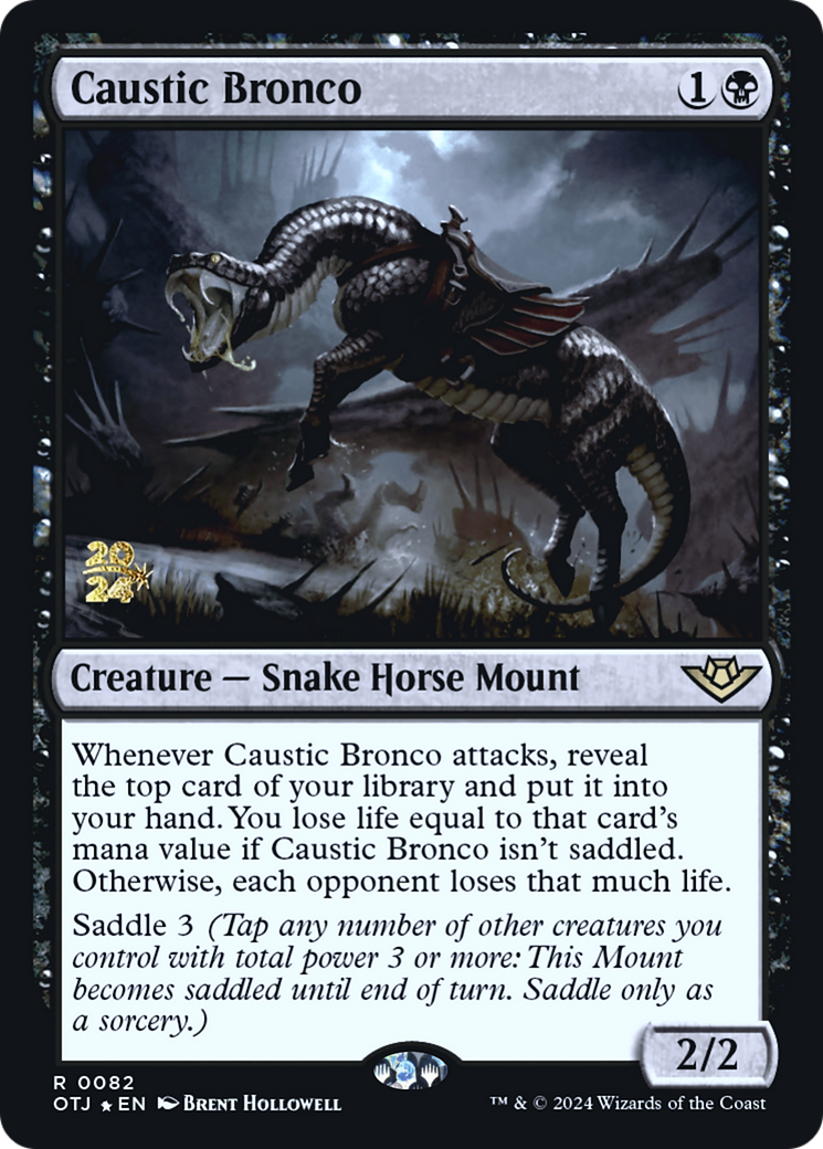 Image of Caustic Bronco [Outlaws of Thunder Junction Prerelease Promos]