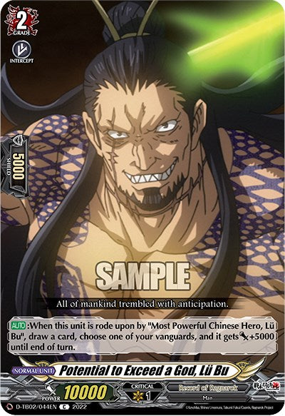 Image of Potential to Exceed a God, Lu Bu (D-TB02/044EN) [Record of Ragnarok]