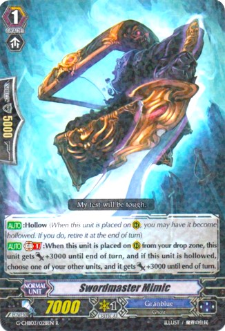 Image of Swordmaster Mimic (G-CHB03/028EN) [Rummy Labyrinth Under the Moonlight]