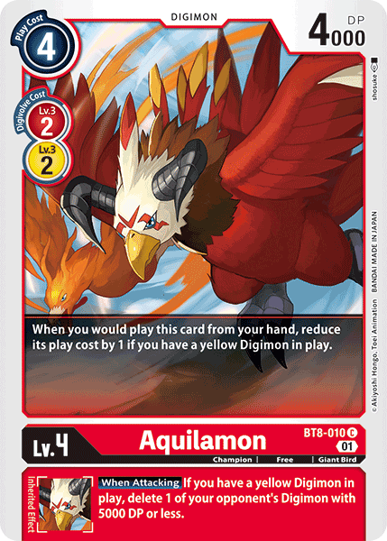 Image of Aquilamon [BT8-010] [New Awakening]