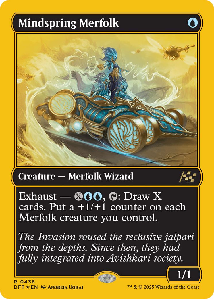 Image of Mindspring Merfolk (First-Place Foil) [Aetherdrift]