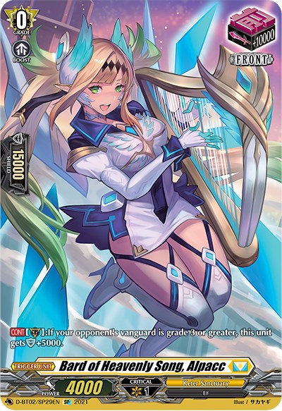 Image of Bard of Heavenly Song, Alpacc (D-BT02/SP29EN) [A Brush with the Legends]