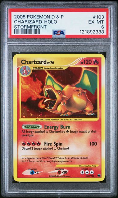 Image of Charizard (Diamond & Pearl: Stormfront) 103/100 PSA 6